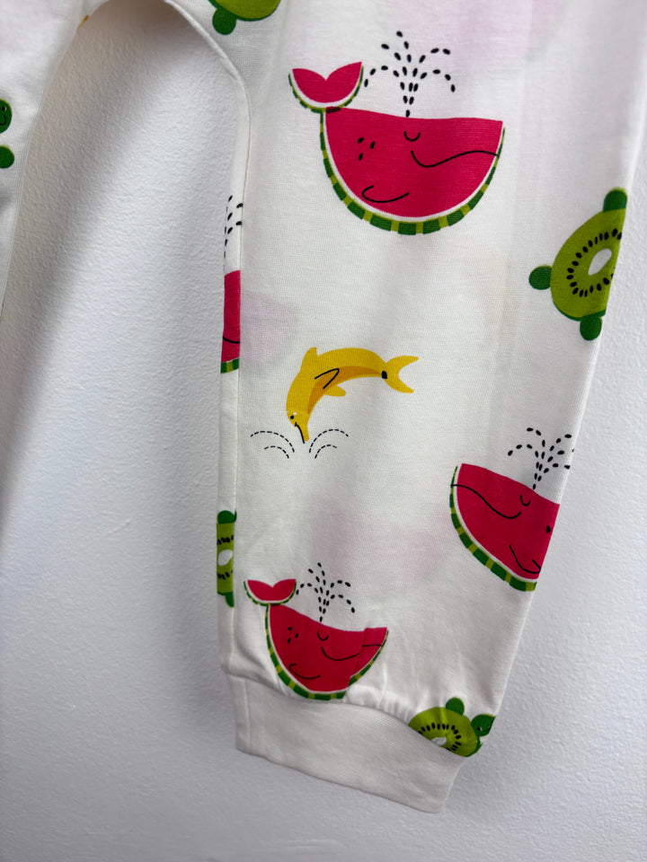 Lucy & Sam Fruit Print Trousers 5-6 Years-Trousers-Second Snuggle Preloved