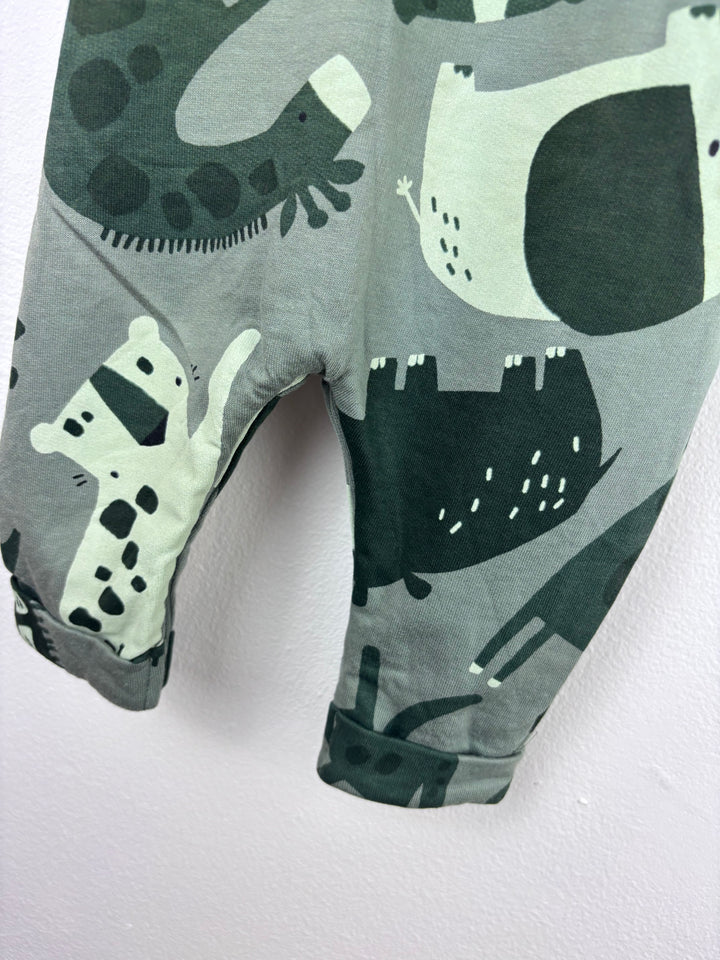 Next Animal Print Dungarees Up to 3 Months-Dungarees-Second Snuggle Preloved
