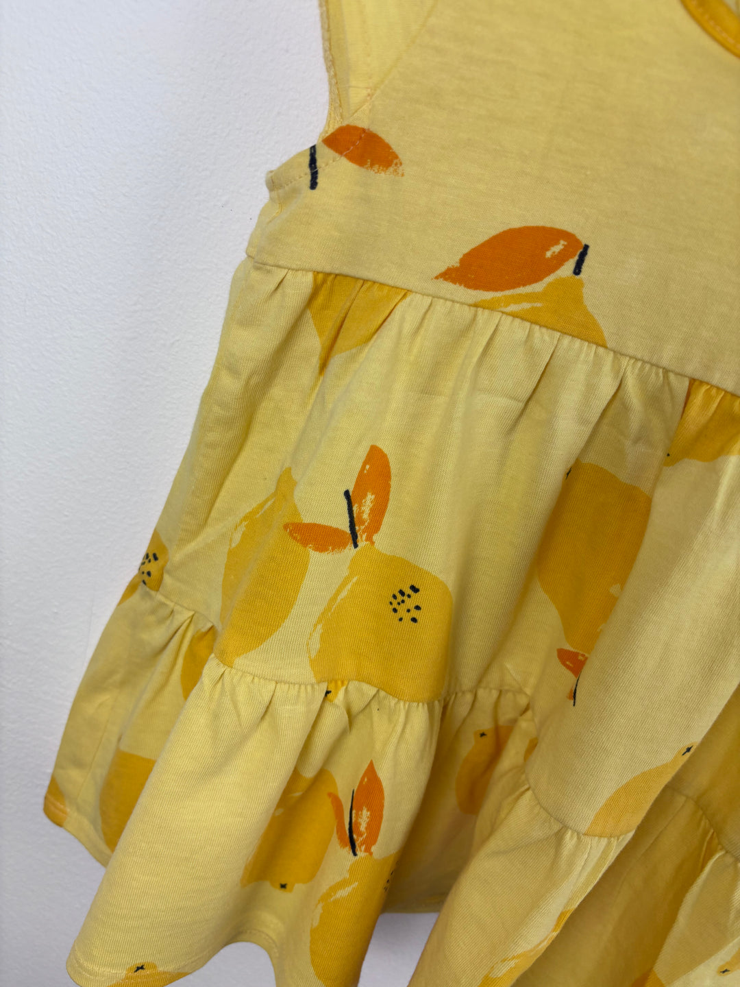 Next Lemon Print Dress 6-9 Months-Dresses-Second Snuggle Preloved