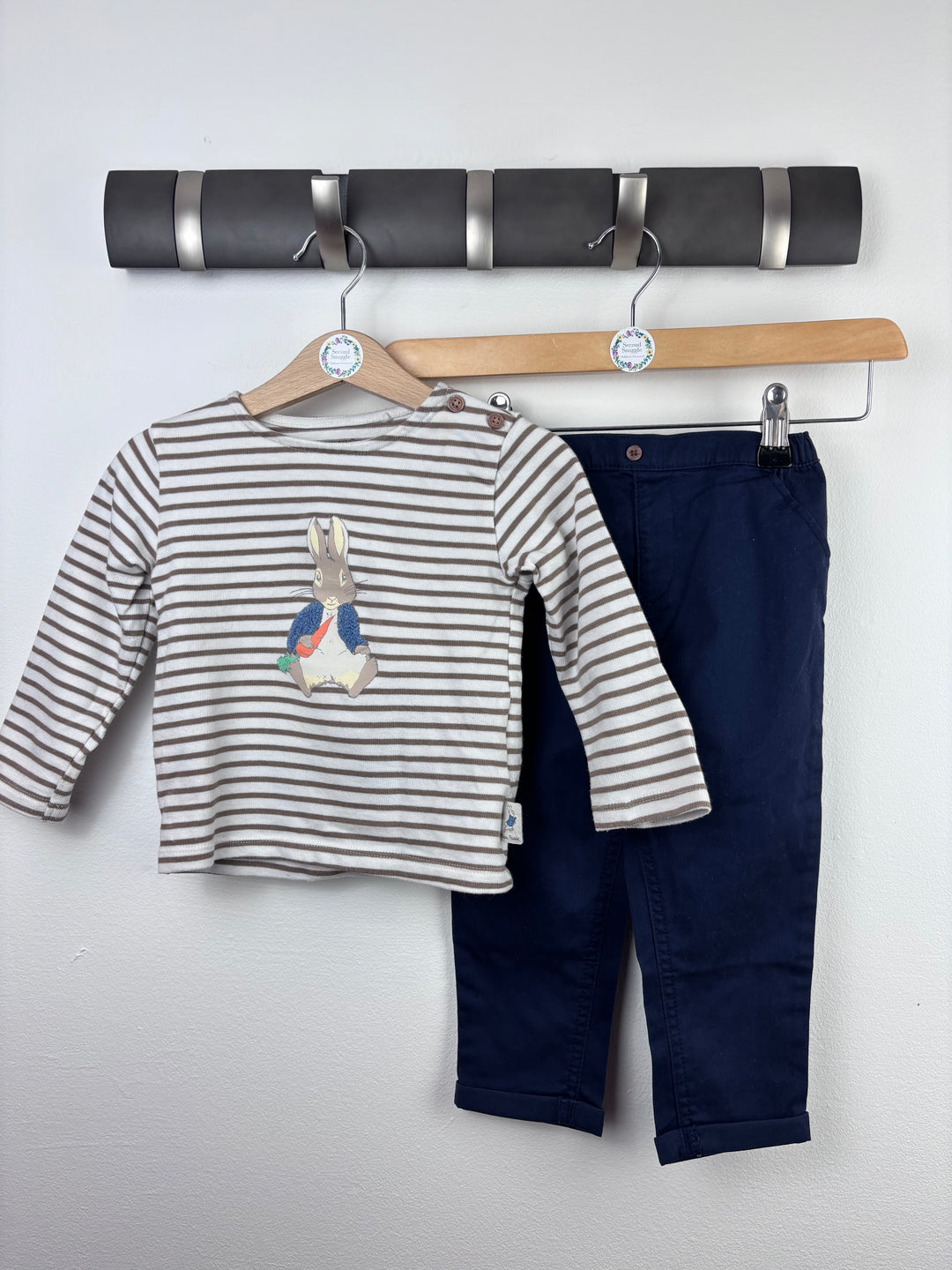 M&S Peter Rabbit Top And Trousers Set 12-18 Months-Sets-Second Snuggle Preloved