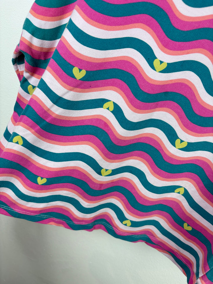 Next Striped Heart Sweatshirt 7 Years-Jumpers-Second Snuggle Preloved