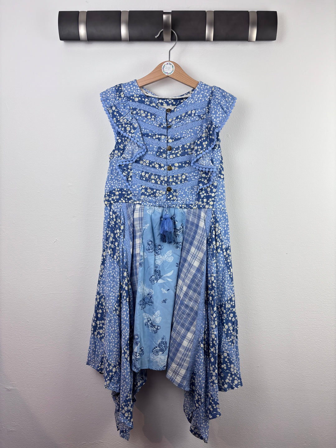 Mantaray Patchwork Dress 7-8 Years-Dresses-Second Snuggle Preloved