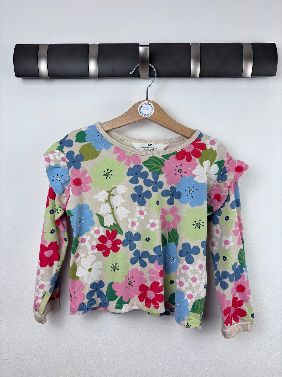 H&M Floral Jumper 2-4 Years-Jumpers-Second Snuggle Preloved