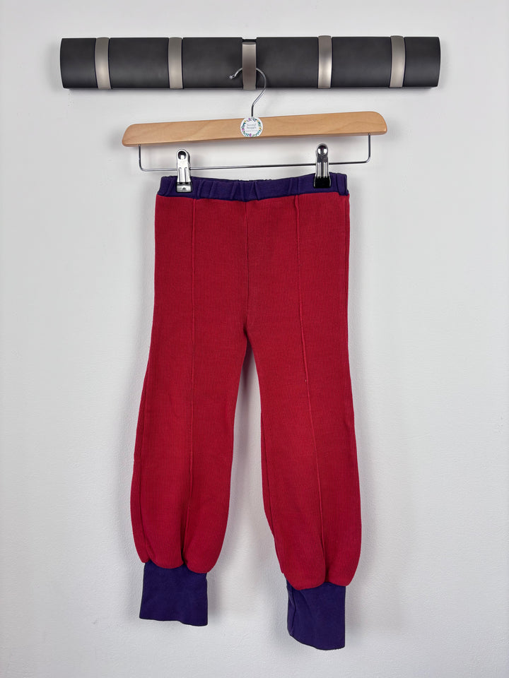 Alba Red Trousers 98/104 (3-4 Years)-Trousers-Second Snuggle Preloved