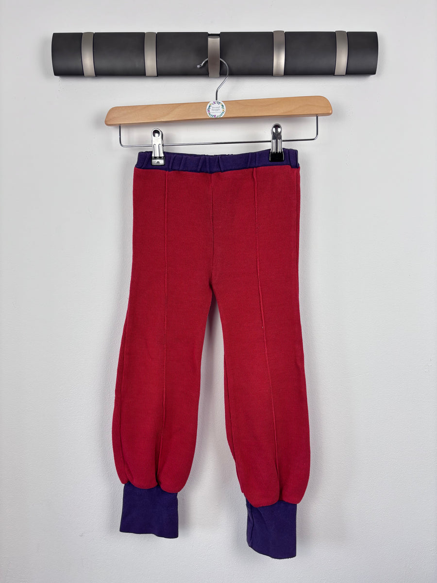 Alba Red Trousers 98/104 (3-4 Years)-Trousers-Second Snuggle Preloved