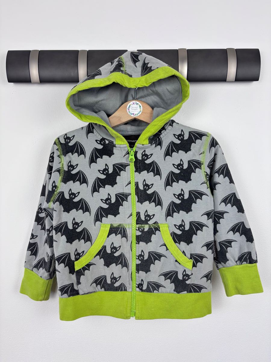 Maxomorra Bats Hoodie 86/92 (18-24 Months)-Hoodies-Second Snuggle Preloved