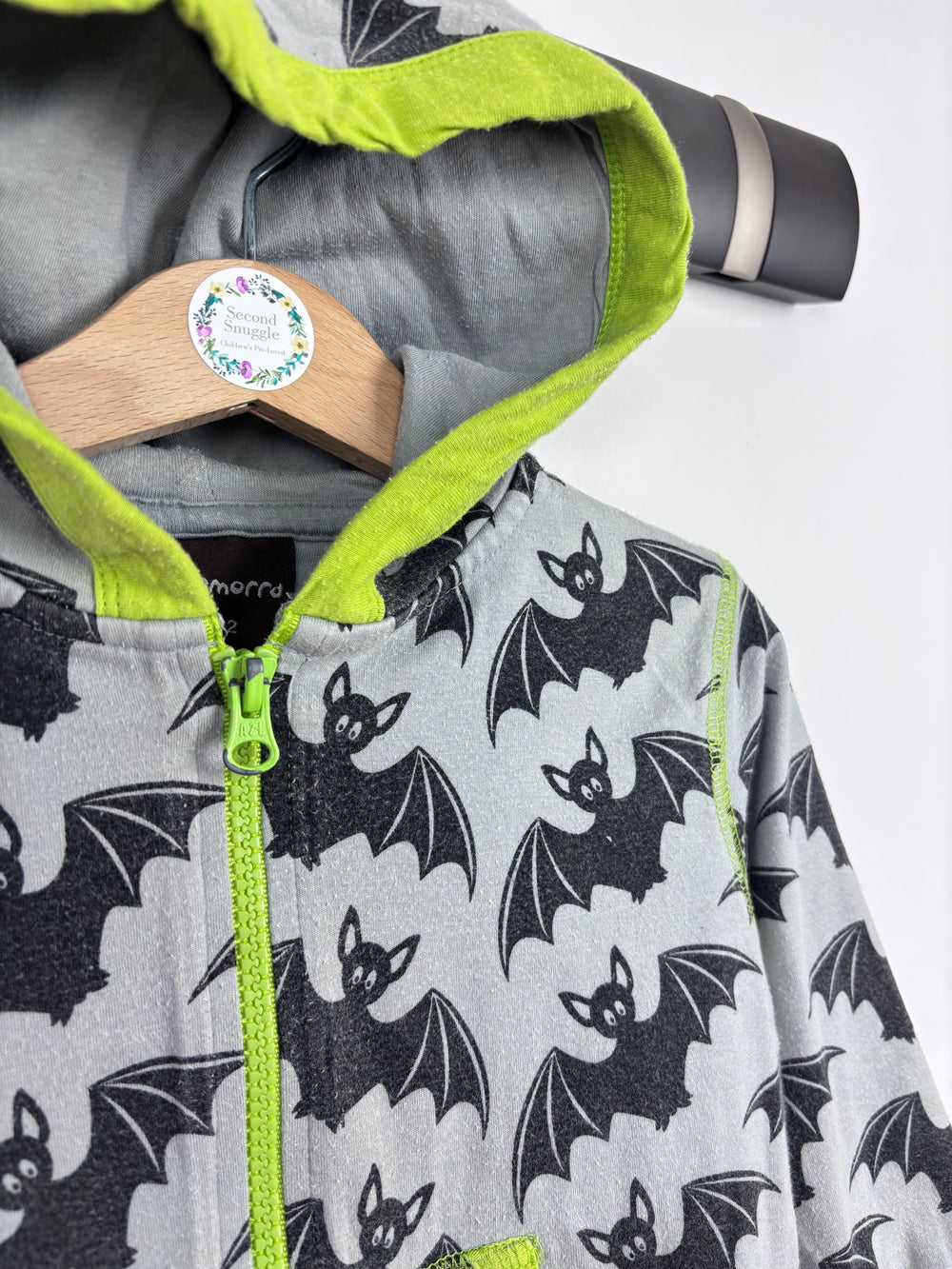 Maxomorra Bats Hoodie 86/92 (18-24 Months)-Hoodies-Second Snuggle Preloved