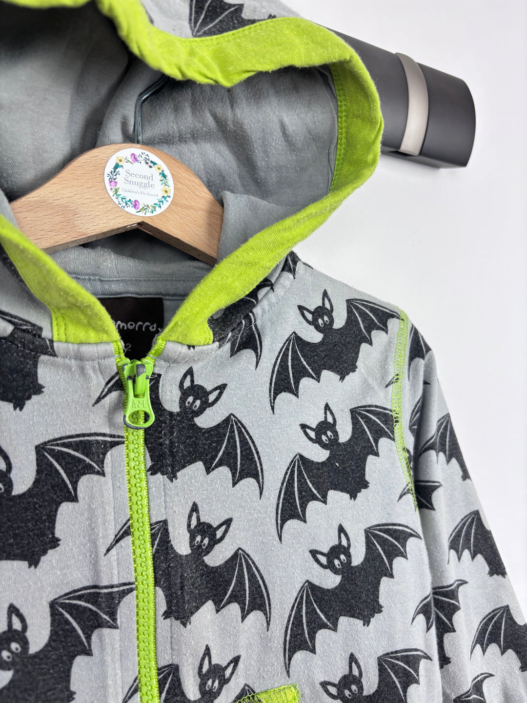 Maxomorra Bats Hoodie 86/92 (18-24 Months)-Hoodies-Second Snuggle Preloved