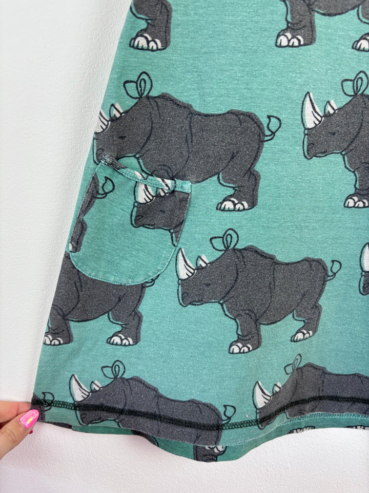 Maxomorra Rhino Dress 98/104 (3-4 Years)-Dresses-Second Snuggle Preloved