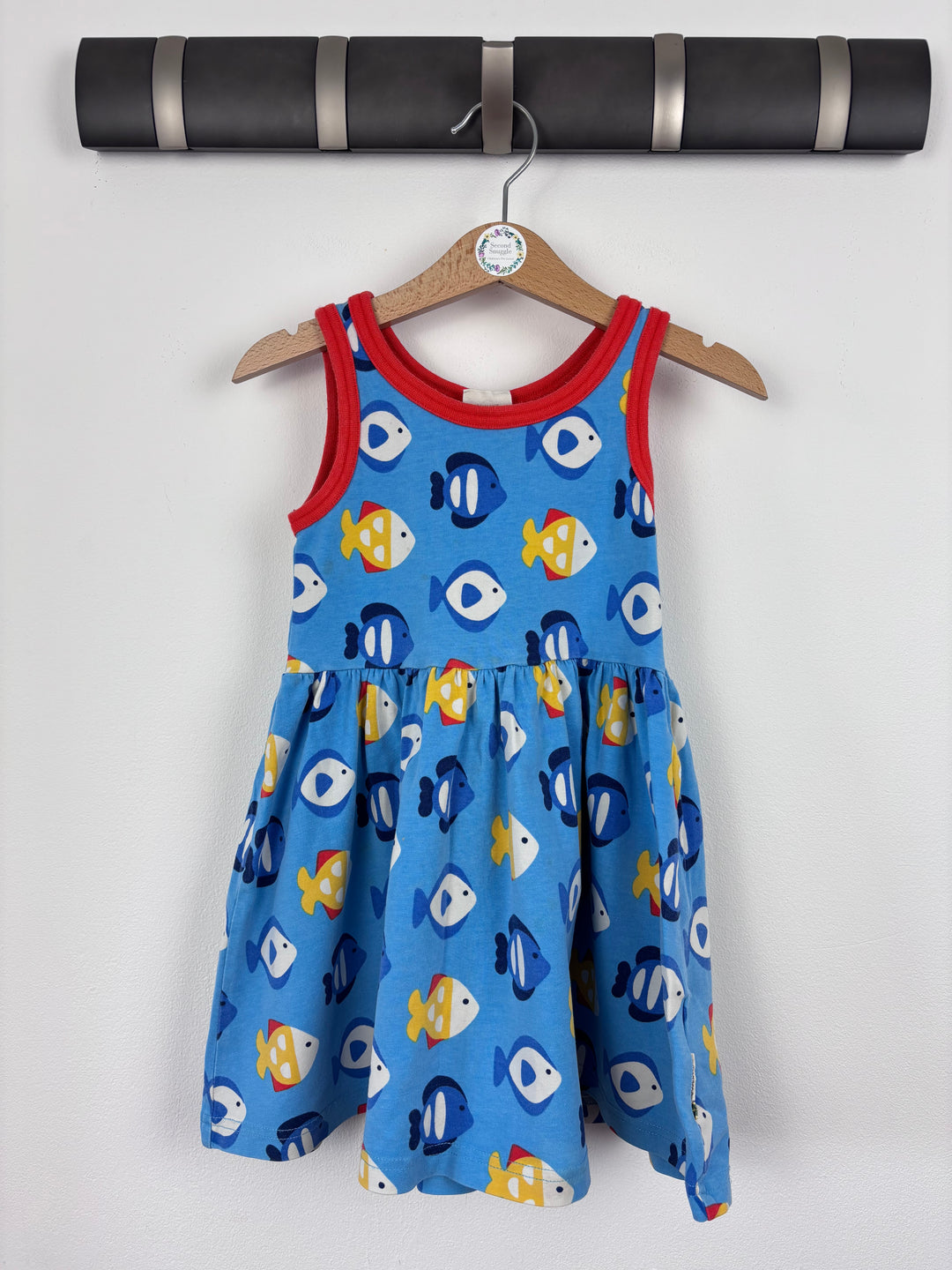 Maxomorra Fish Dress 86/92 (18-24 Months)-Dresses-Second Snuggle Preloved