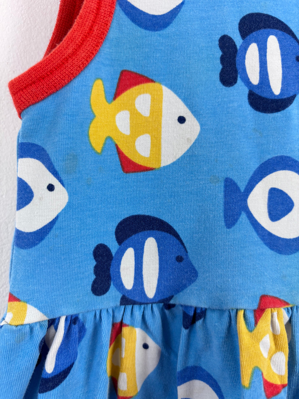 Maxomorra Fish Dress 86/92 (18-24 Months)-Dresses-Second Snuggle Preloved