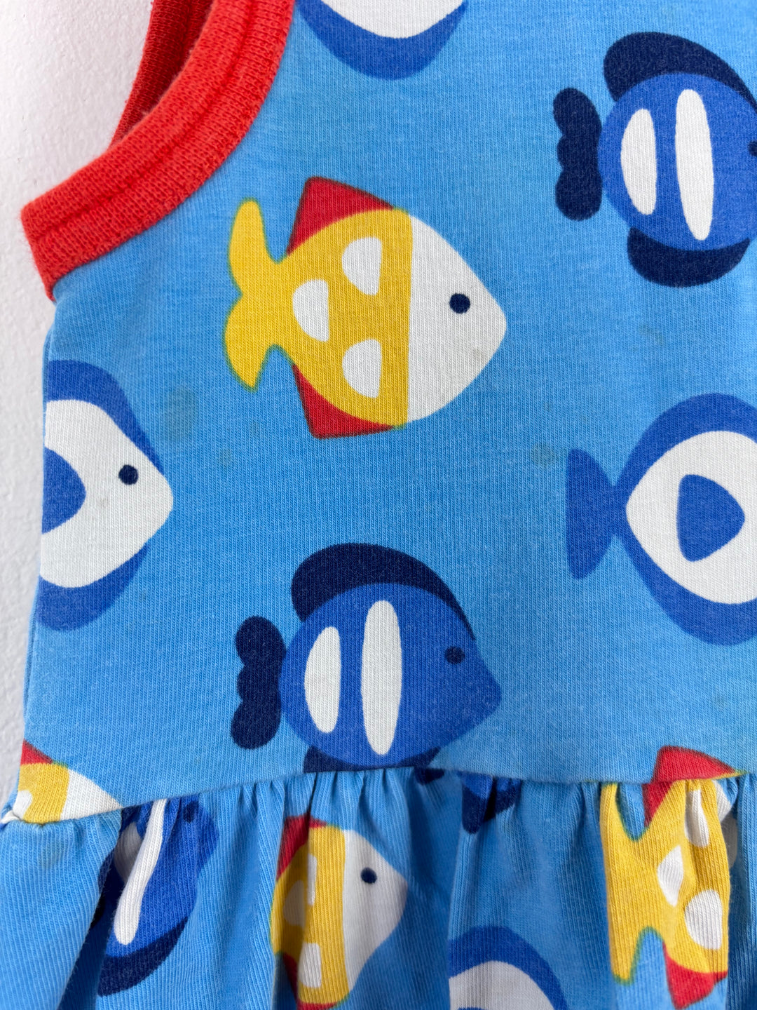 Maxomorra Fish Dress 86/92 (18-24 Months)-Dresses-Second Snuggle Preloved