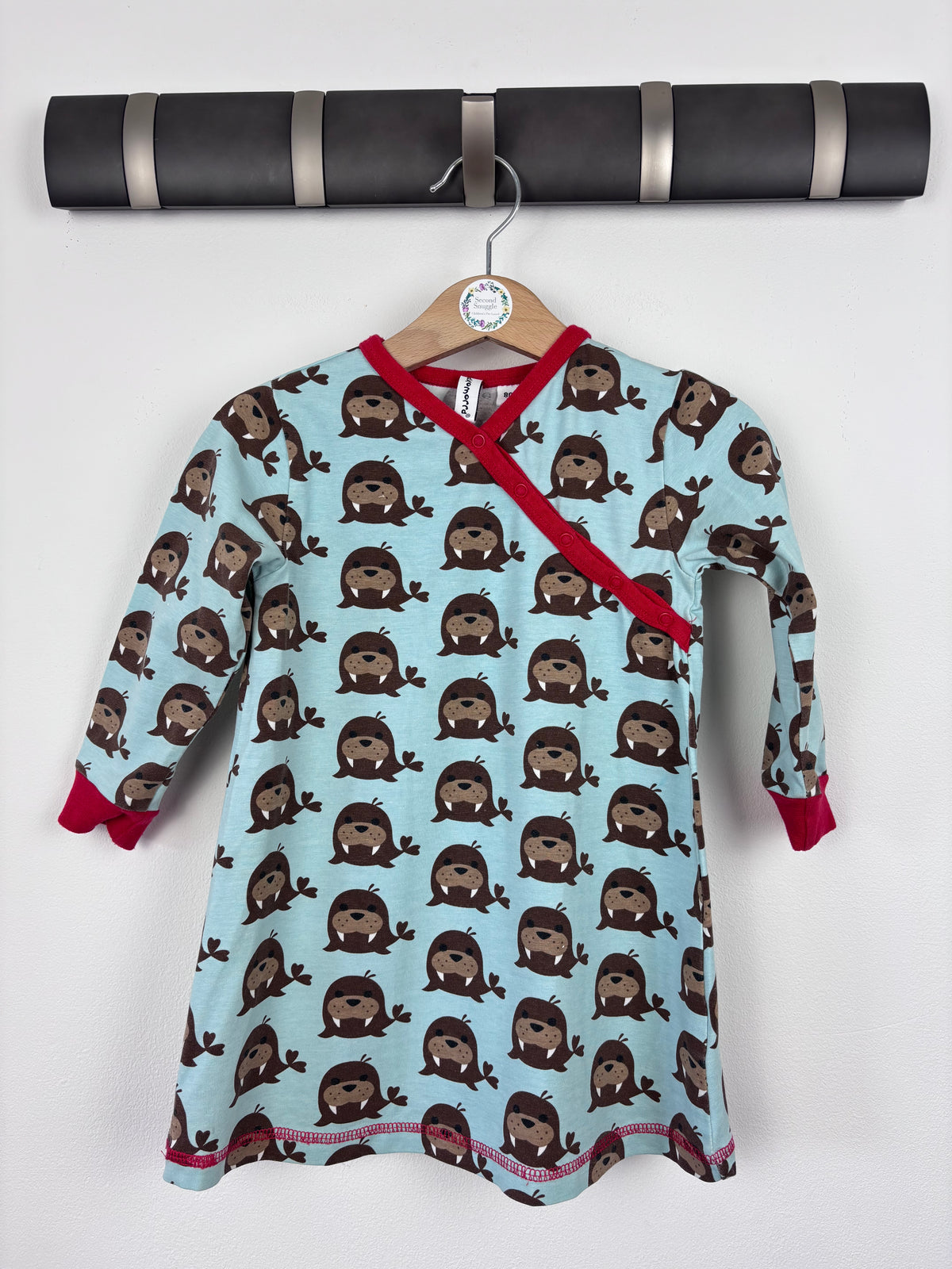 Maxomorra Walrus Dress 80 (9-12 Months)-Dresses-Second Snuggle Preloved