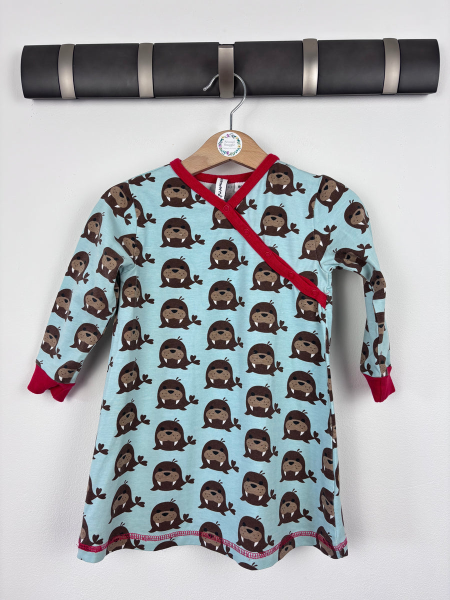 Maxomorra Walrus Dress 80 (9-12 Months)-Dresses-Second Snuggle Preloved