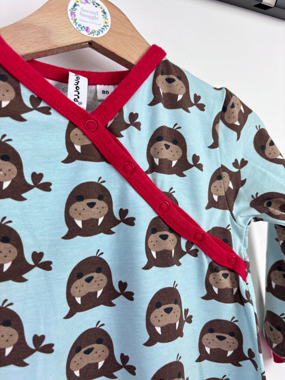 Maxomorra Walrus Dress 80 (9-12 Months)-Dresses-Second Snuggle Preloved