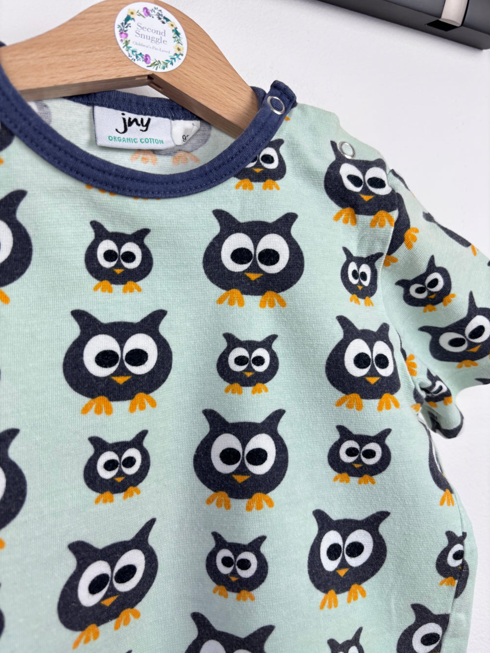 Jny Owls T-shirt 92 (18-24 Months)-Tops-Second Snuggle Preloved