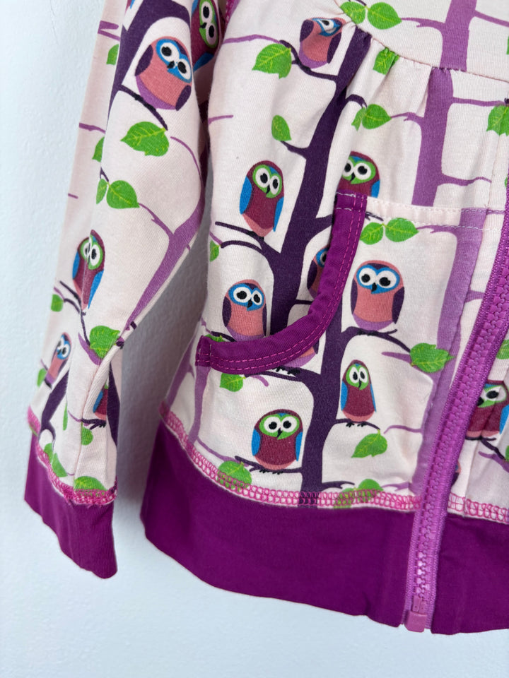 Snoozy Owls Zip Hoodie 1-2 Years-Hoodies-Second Snuggle Preloved