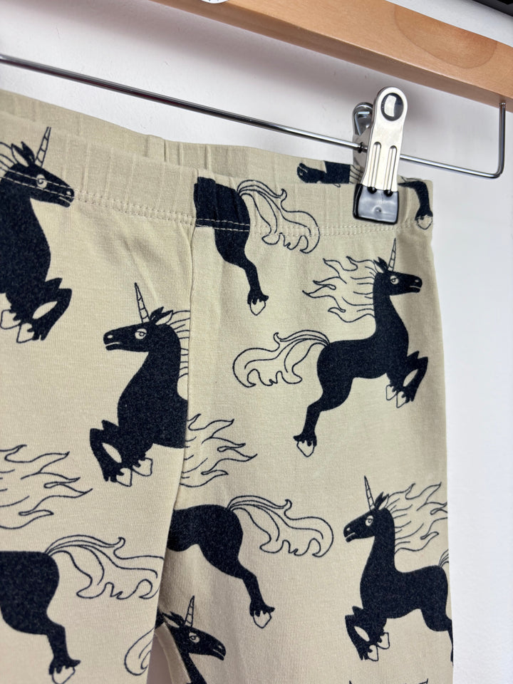 Mini Rodini Unicorn Leggings 92/98 (2-3 Years)-Leggings-Second Snuggle Preloved