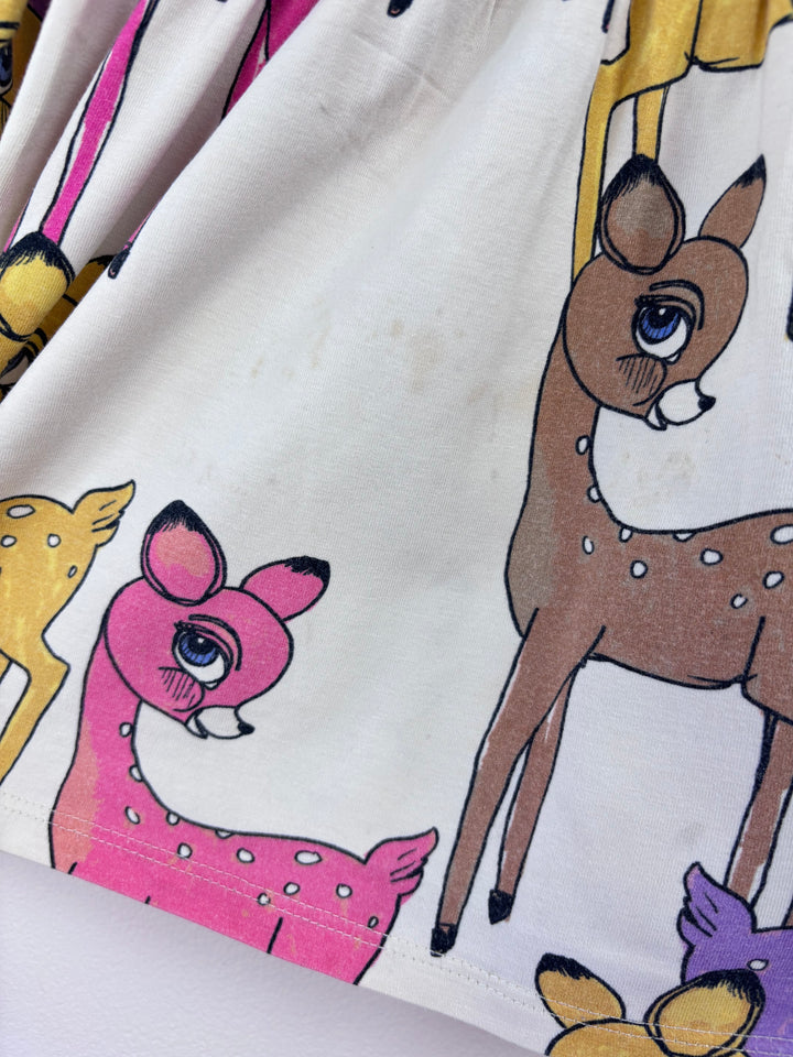 Mini Rodini Deer Dress 92/98 (2-3 Years)-Dresses-Second Snuggle Preloved