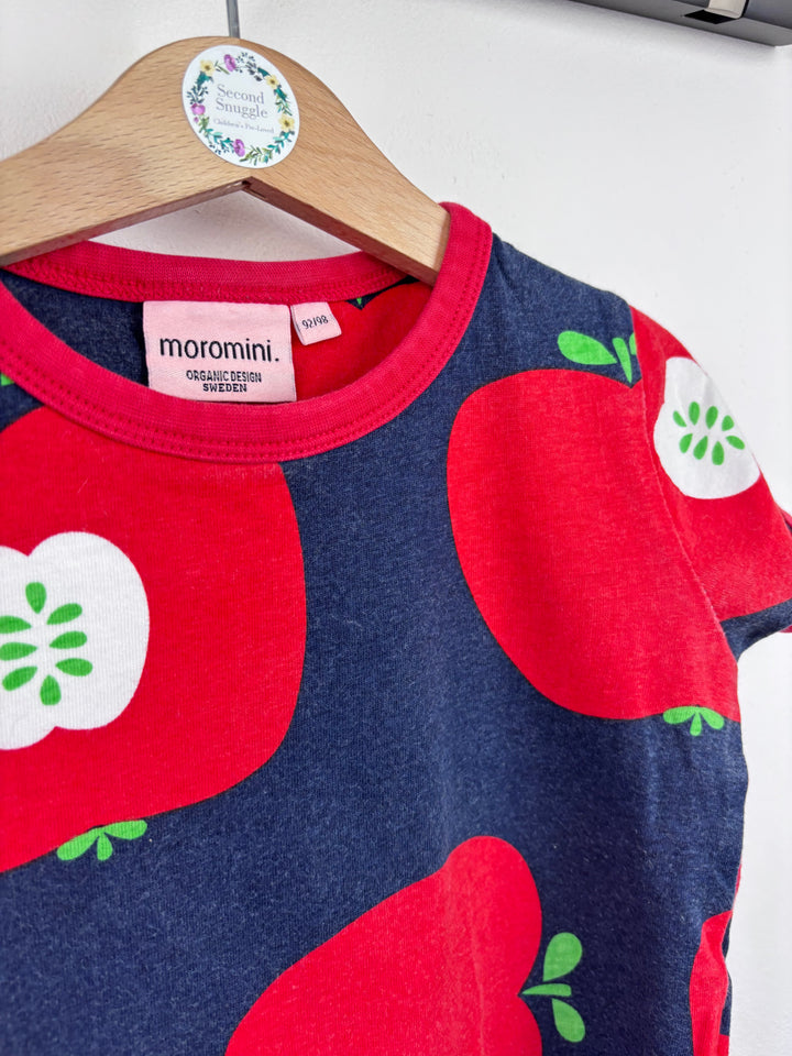 Mornomini Apples T-Shirt 92/98 (2-3 Years)-Tops-Second Snuggle Preloved