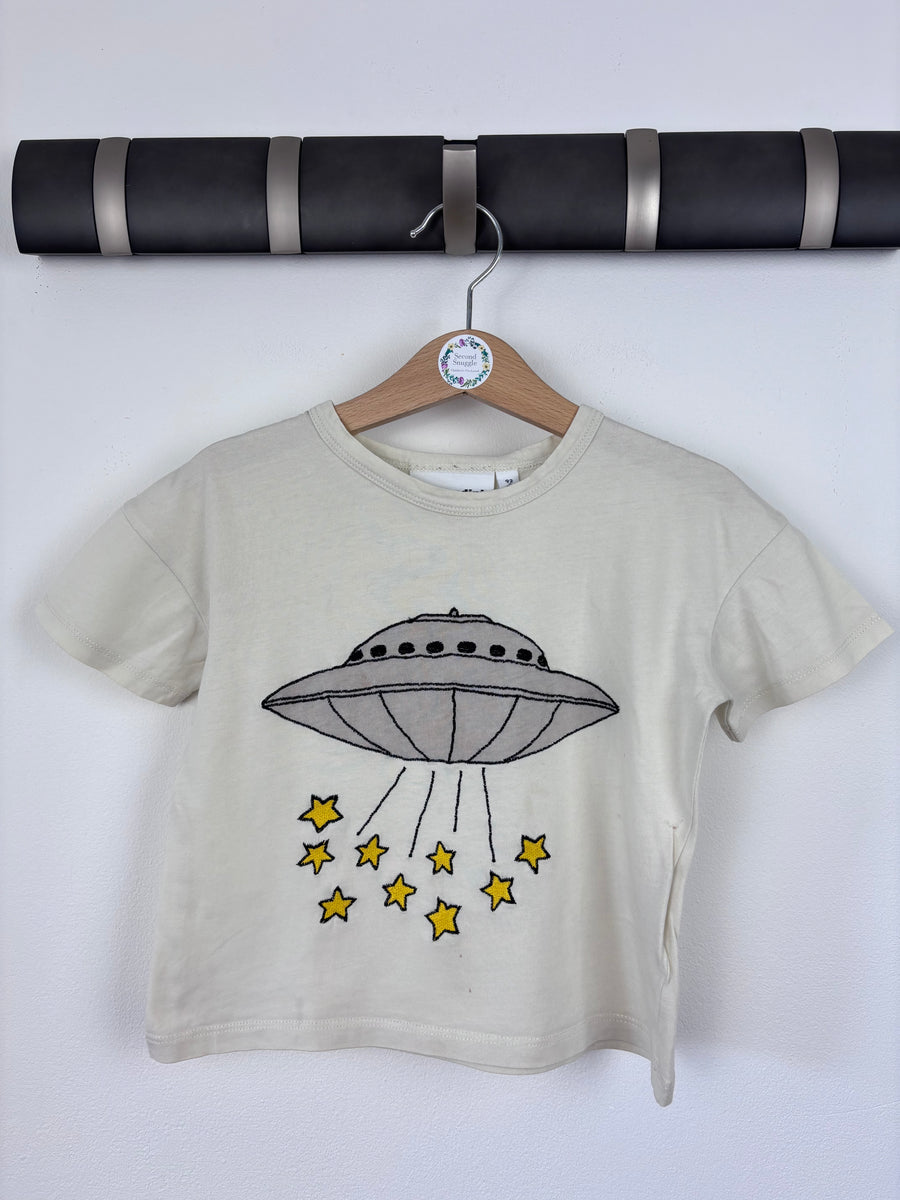 Mini Rodini Spaceship T-Shirt 92/98 (2-3 Years)-Tops-Second Snuggle Preloved