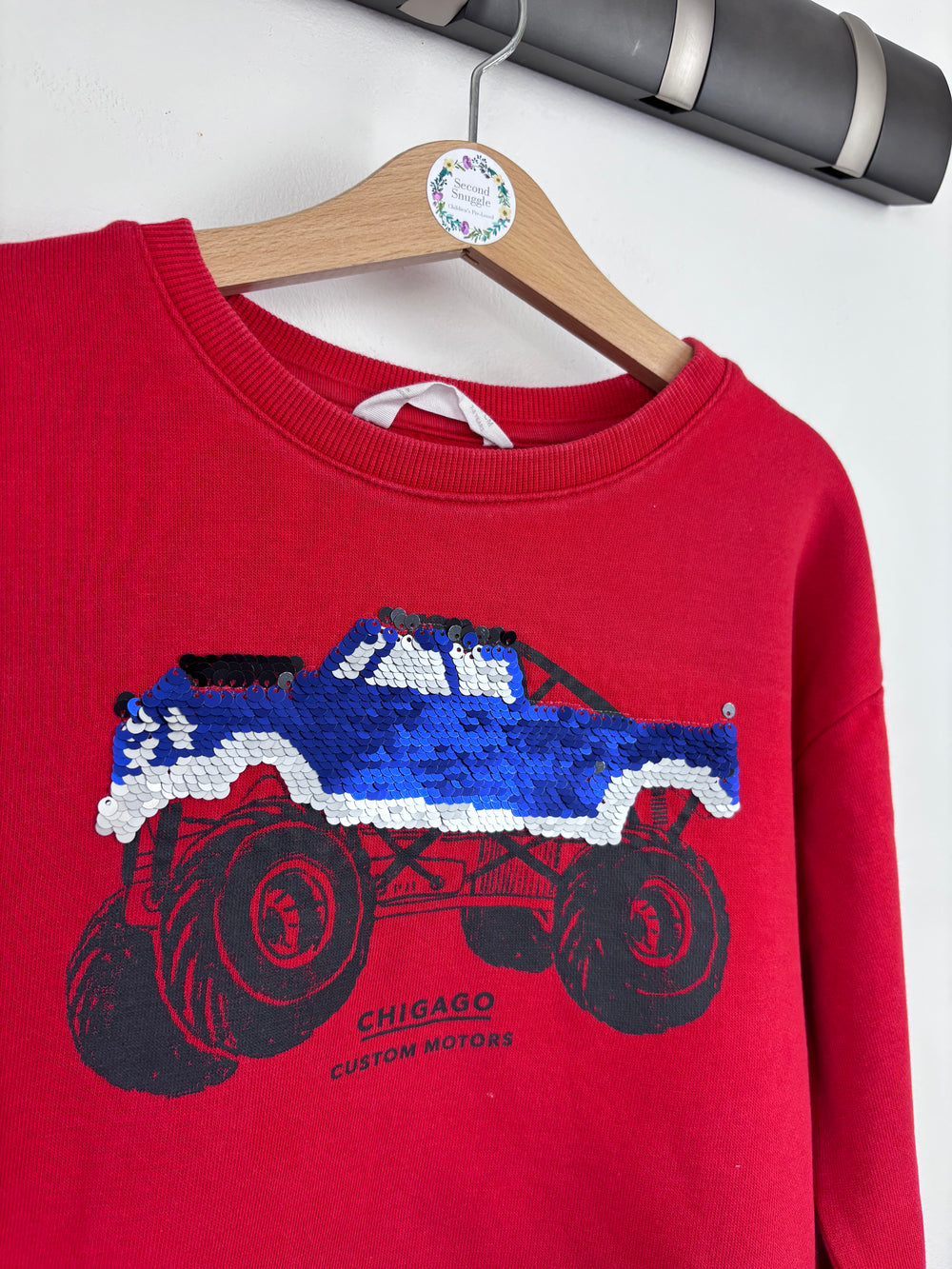 Mango Monster Truck Jumper 7-8 Years-Jumpers-Second Snuggle Preloved