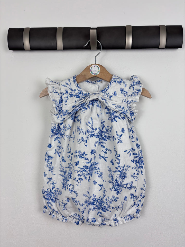 George Floral Romper 9-12 Months-Rompers-Second Snuggle Preloved