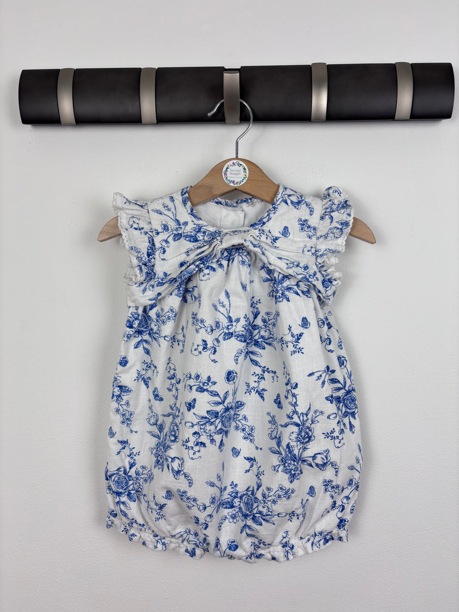 George Floral Romper 9-12 Months-Rompers-Second Snuggle Preloved