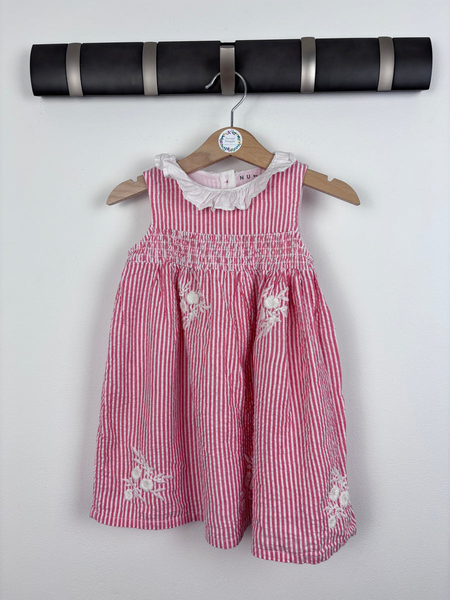 Nutmeg Red Stripe Dress 12-18 Months-Dresses-Second Snuggle Preloved