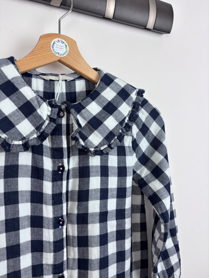 John Lewis Navy Checkered Dress 9 Years-Dresses-Second Snuggle Preloved