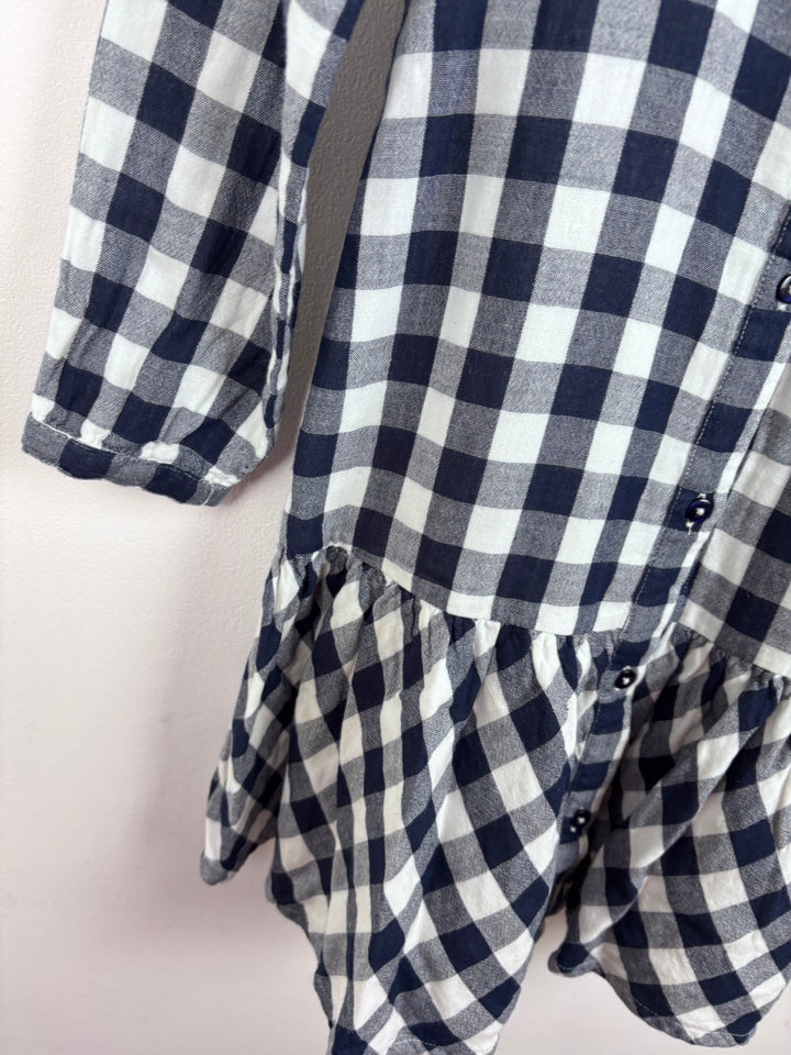 John Lewis Navy Checkered Dress 9 Years-Dresses-Second Snuggle Preloved