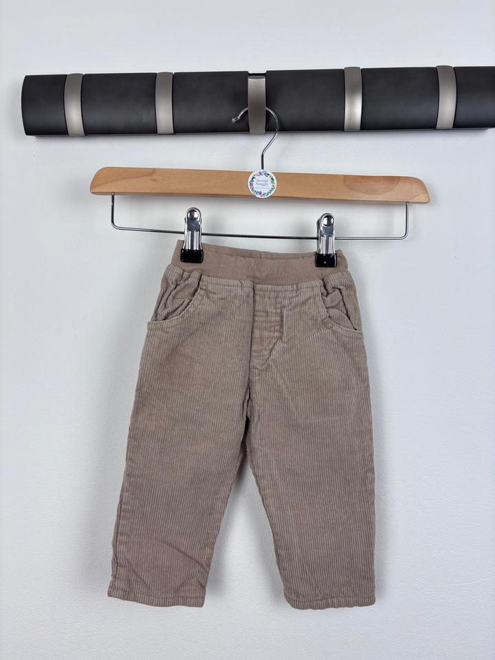 JoJo Maman Bebe Lined Cord Trousers 3-6 Months-Trousers-Second Snuggle Preloved