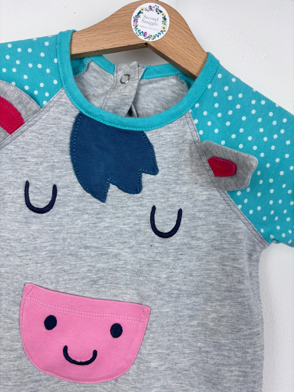 Frugi Horse Romper 18-24 Months-Rompers-Second Snuggle Preloved