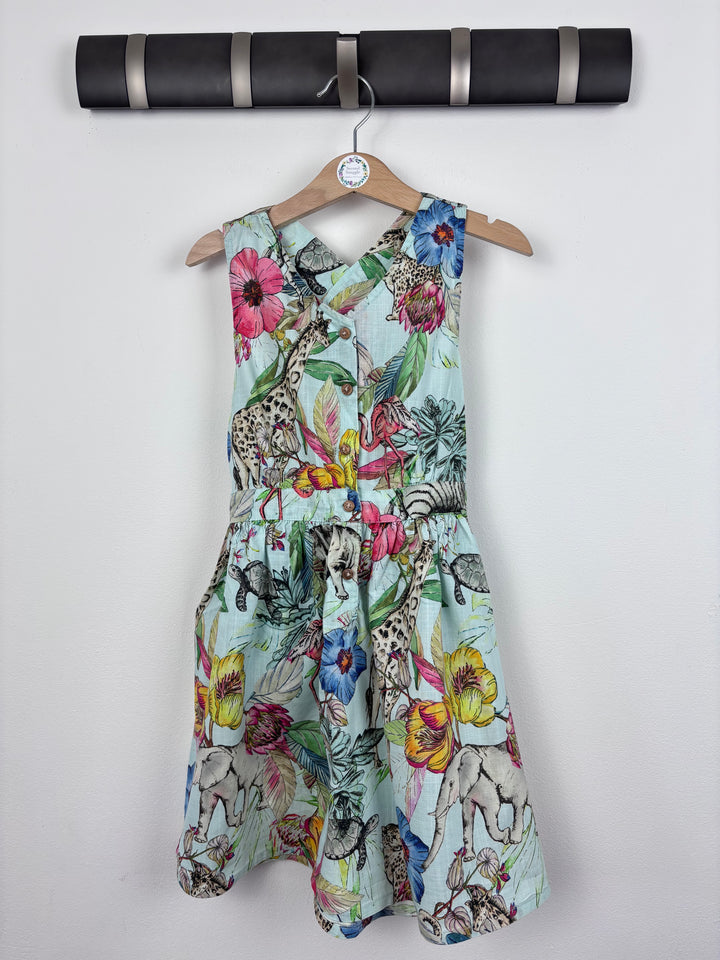 Next Floral Cross Back Dress 6 Years-Dresses-Second Snuggle Preloved
