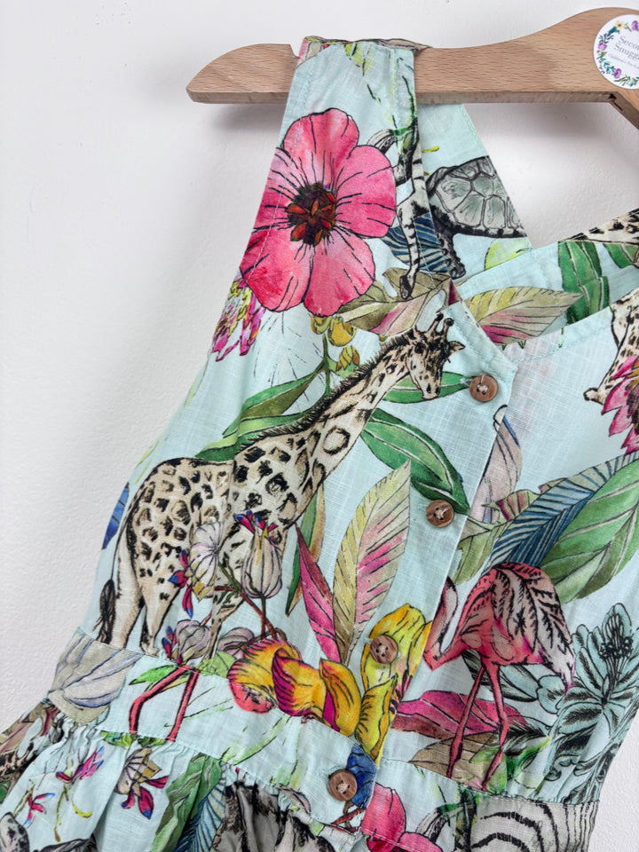 Next Floral Cross Back Dress 6 Years-Dresses-Second Snuggle Preloved
