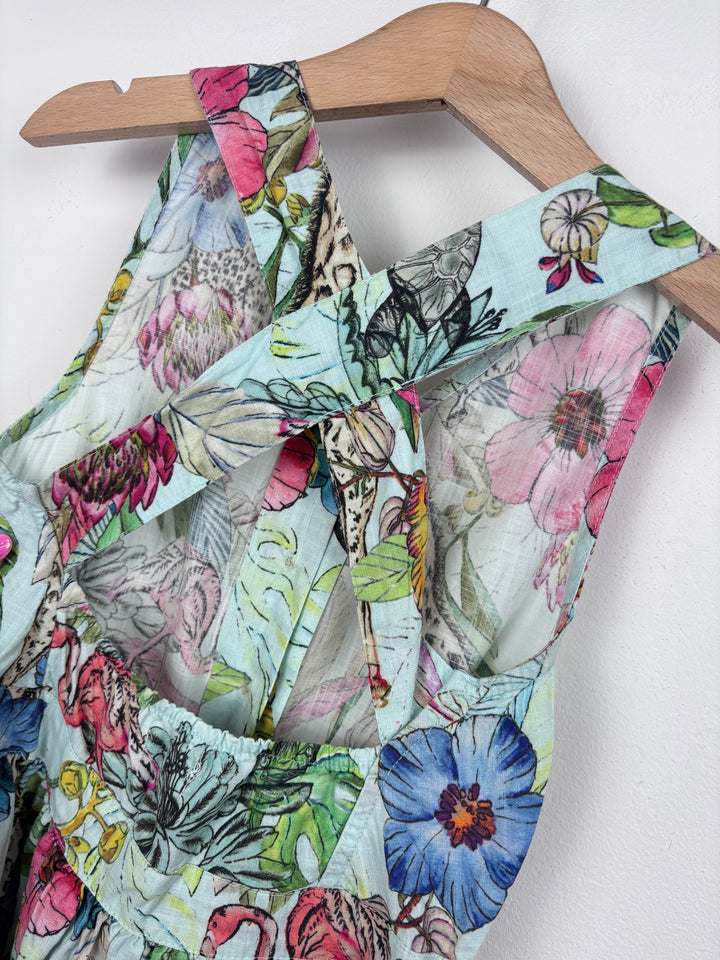 Next Floral Cross Back Dress 6 Years-Dresses-Second Snuggle Preloved