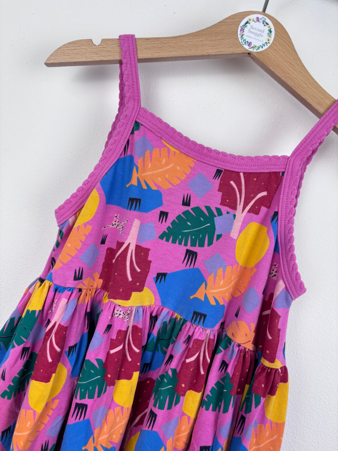 Next Pink Tiered Dress 5-6 Years-Dresses-Second Snuggle Preloved