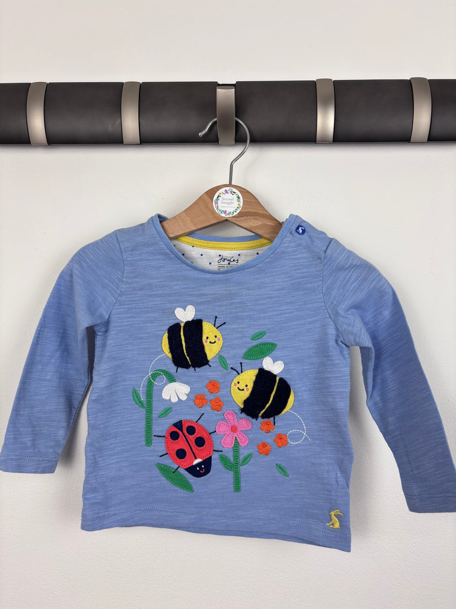 Joules Long Sleeve Bee Top 9-12 Months-Tops-Second Snuggle Preloved