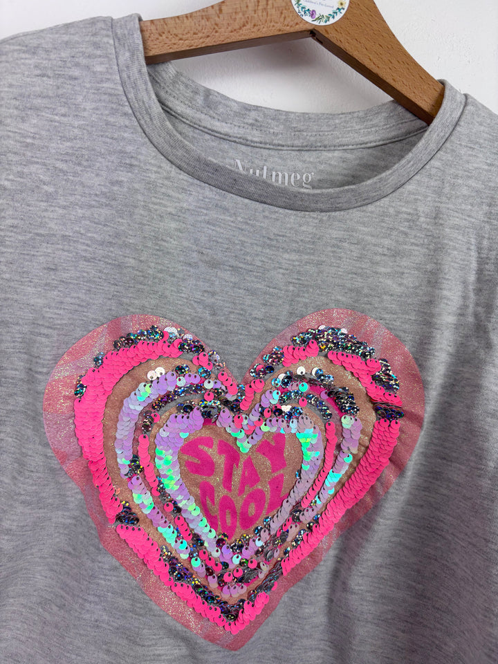 Nutmeg Sequin Top 9-10 Years-Tops-Second Snuggle Preloved