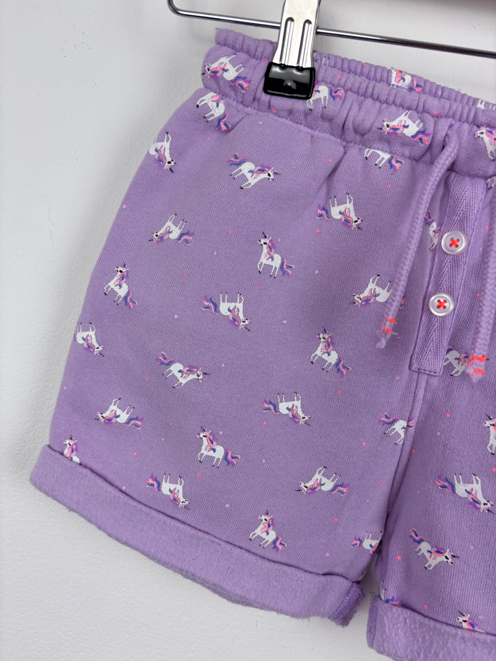 Next Purple Unicorn Shorts 5-6 Years-Shorts-Second Snuggle Preloved