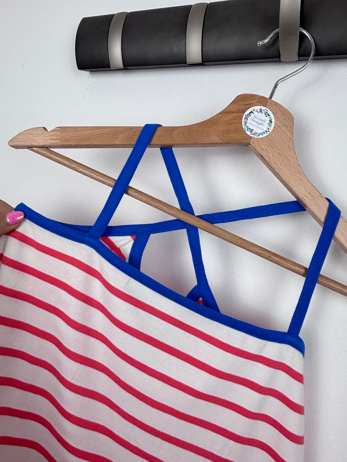 Mini Boden Red Stripe Dress 11-12 Years-Dresses-Second Snuggle Preloved