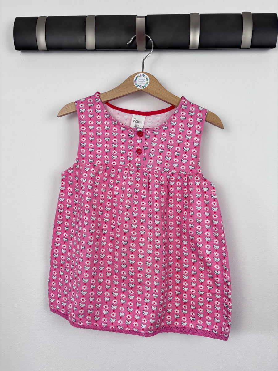 Boden Pink Birds Vest Top 5-6 Years-Tops-Second Snuggle Preloved