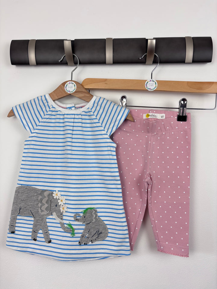 Baby Boden Elephant Stripes & Spots Set 3-6 Months-Sets-Second Snuggle Preloved