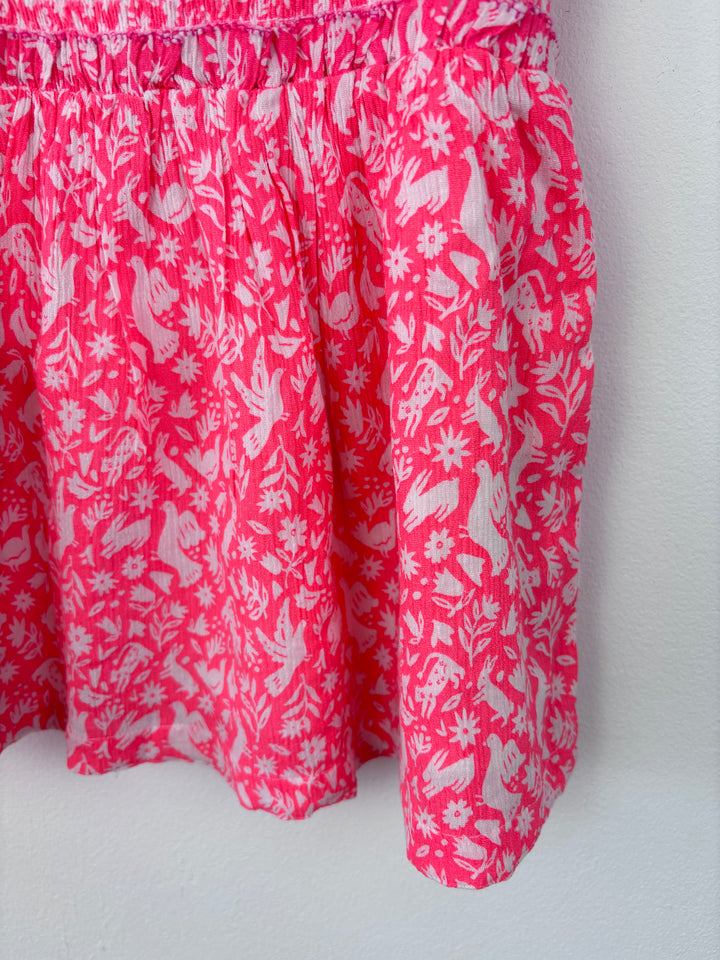 Boden Pink Smocked Summer Top 5-6 Years-Tops-Second Snuggle Preloved