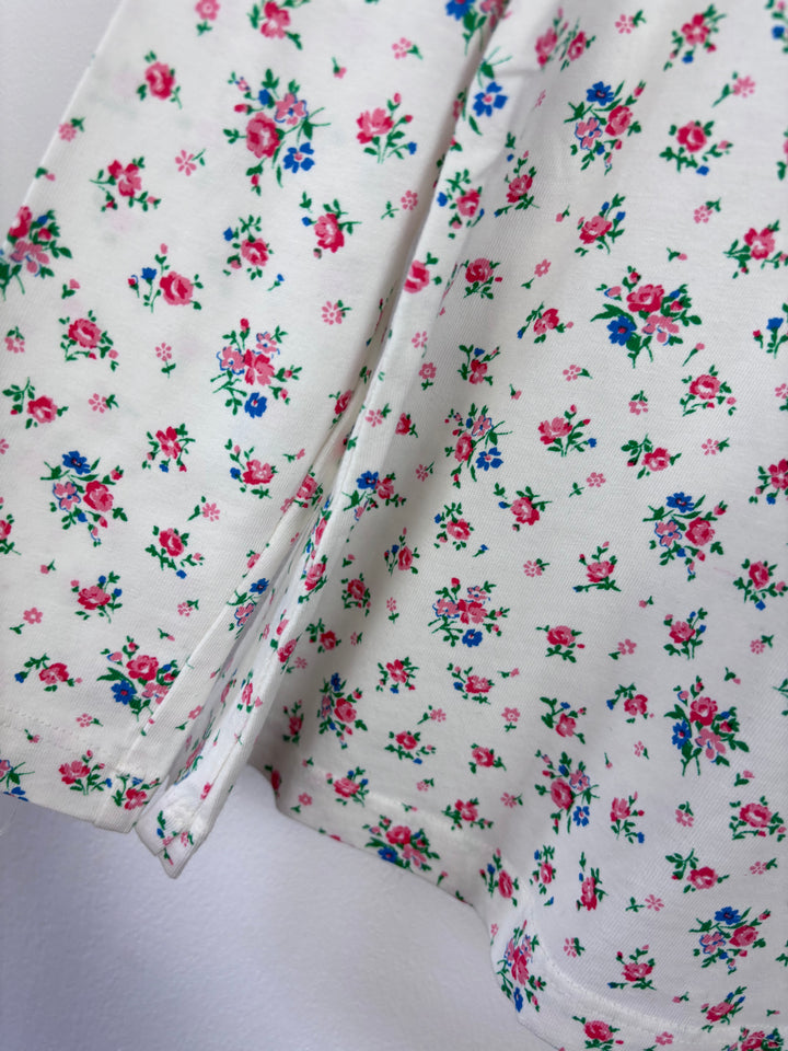 Mini Boden Floral Long Sleeve Top 4-5 Years-Tops-Second Snuggle Preloved