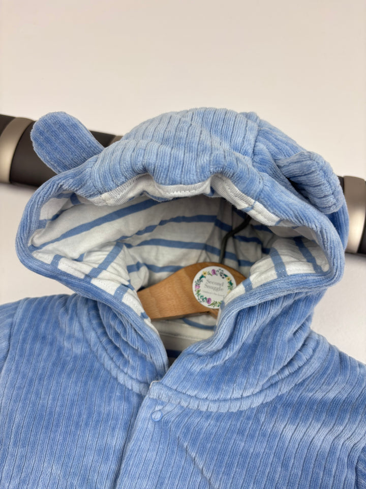 M&S Blue Hooded Jacket 9-12 Months-Jackets-Second Snuggle Preloved