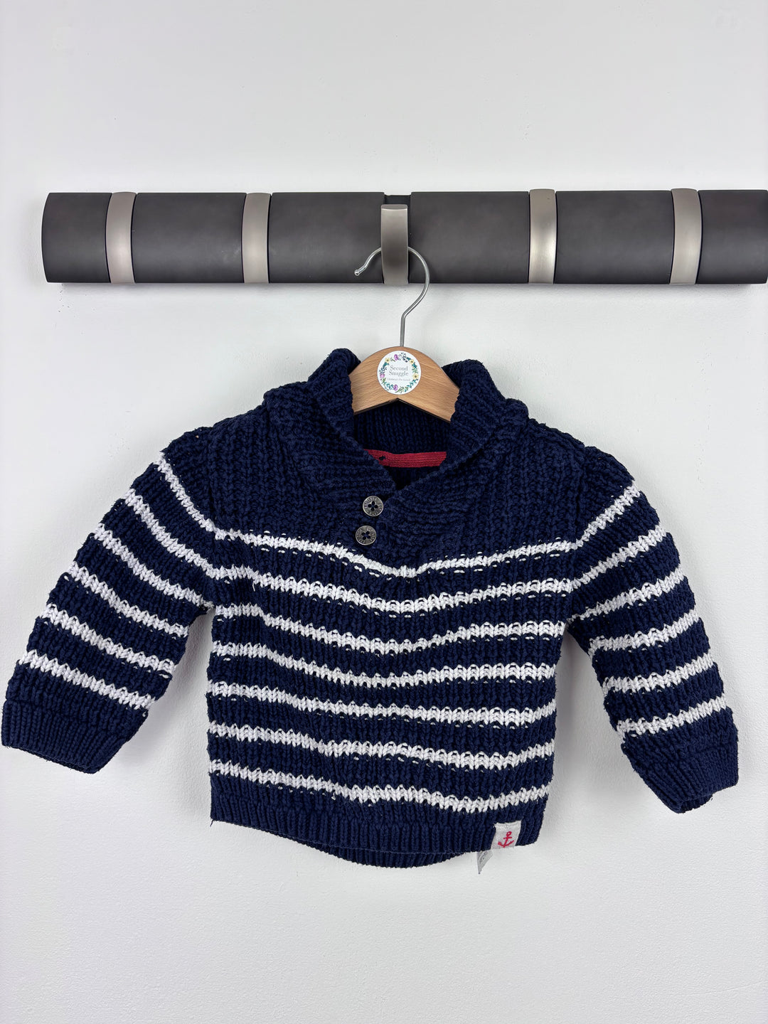 M&S Stripe Jumper 12-18 Months-Jumpers-Second Snuggle Preloved