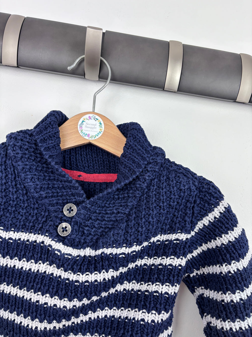 M&S Stripe Jumper 12-18 Months-Jumpers-Second Snuggle Preloved