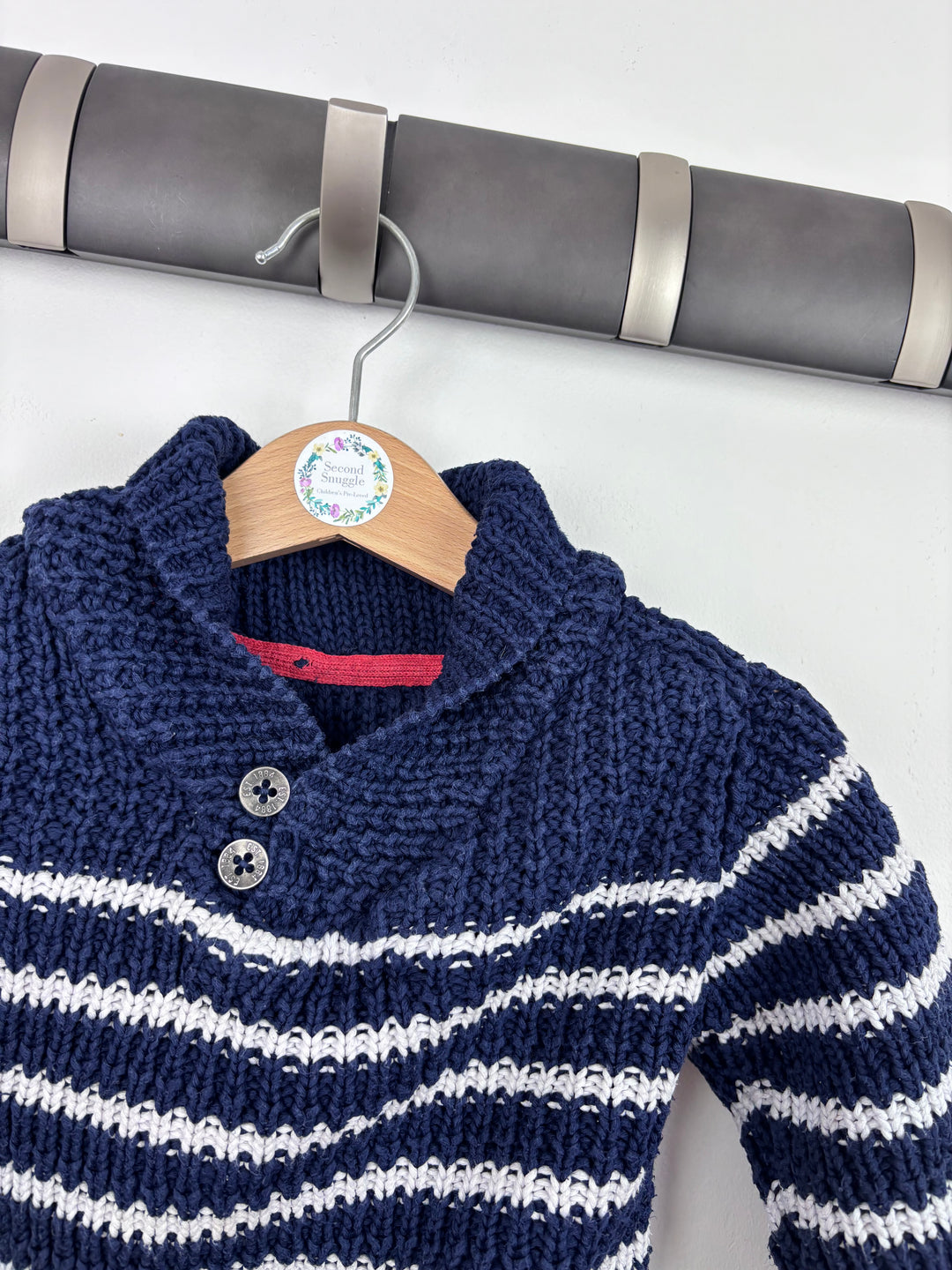 M&S Stripe Jumper 12-18 Months-Jumpers-Second Snuggle Preloved