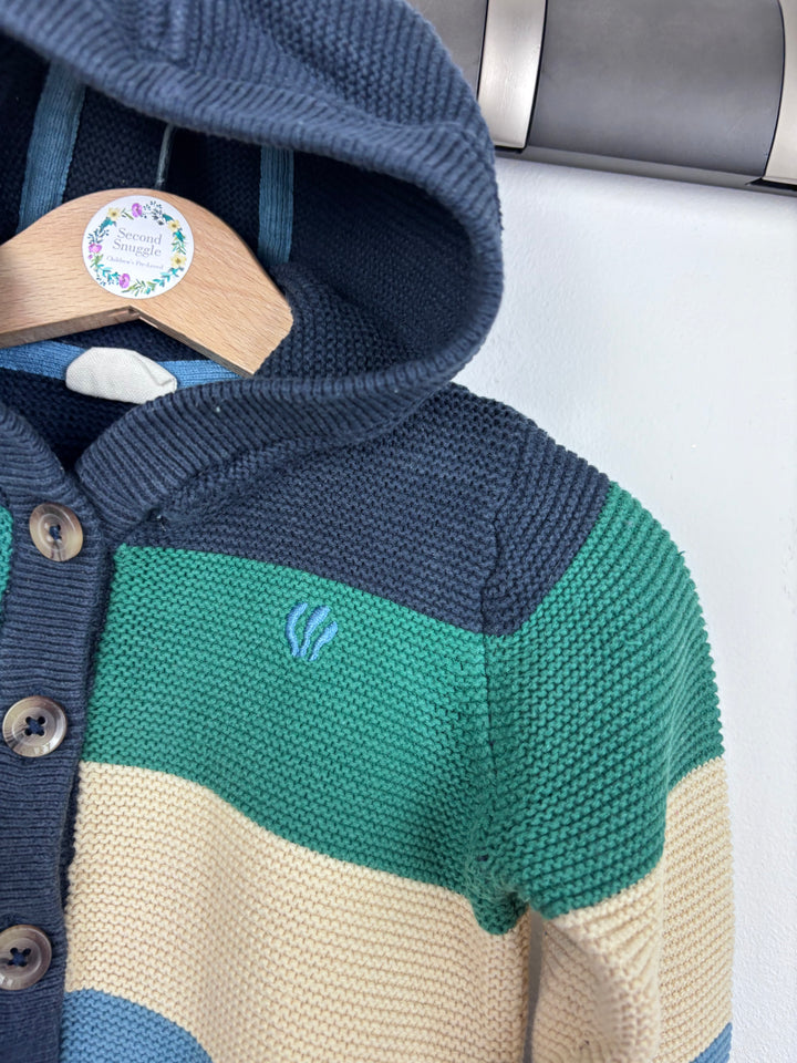 Fat Face Hooded Cardigan 9-12 Months-Cardigans-Second Snuggle Preloved